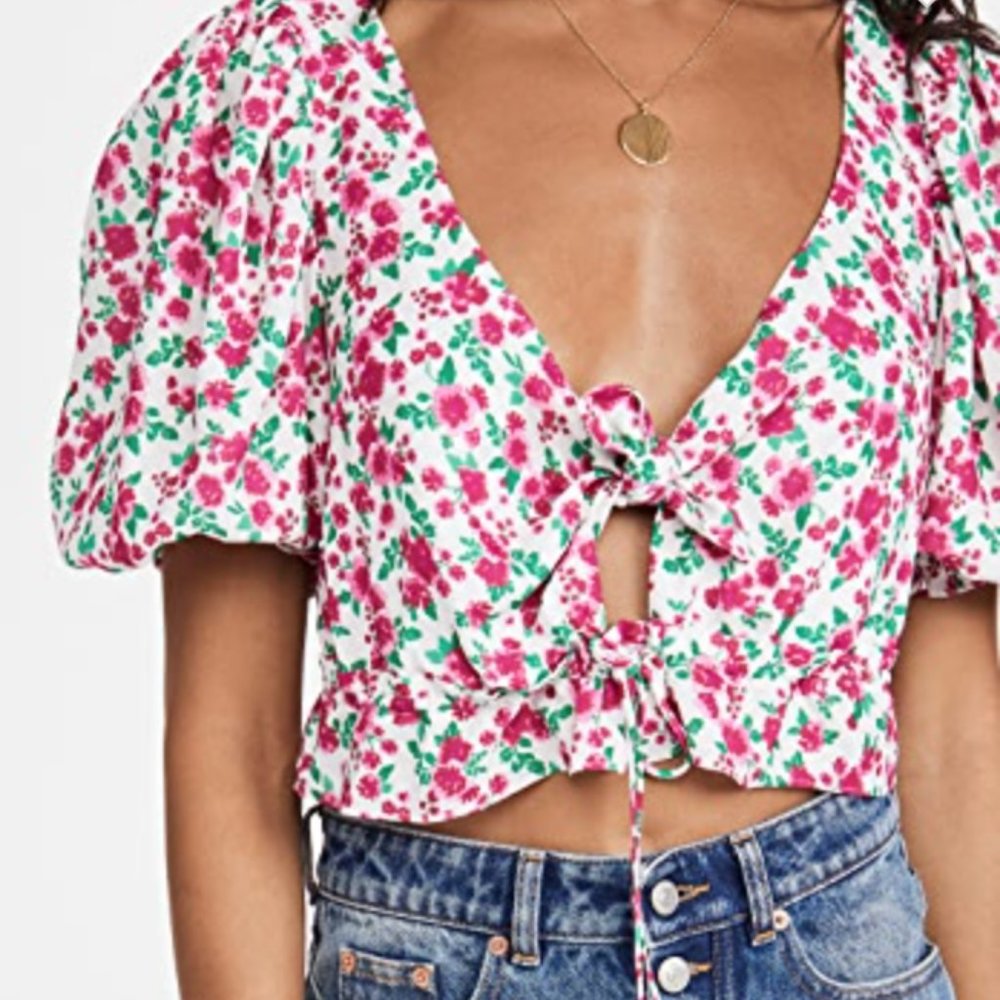 For Love and Lemons Petal Blouse Size Medium